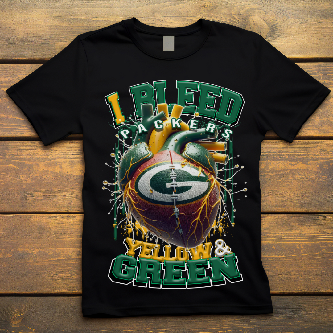 I Bleed Packers Tee • Unisex T-Shirt T-Shirt