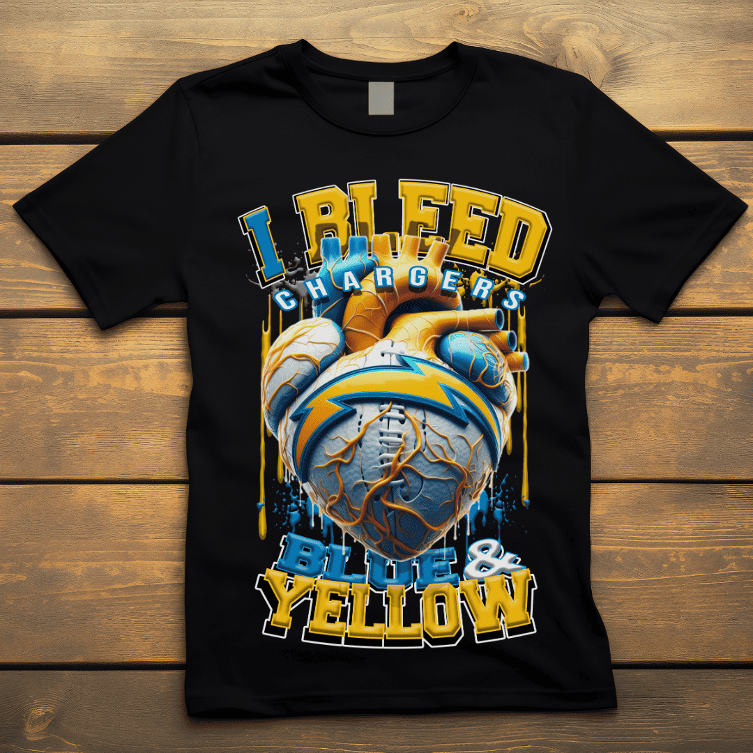 I Bleed Chargers Tee • Unisex T-Shirt T-Shirt