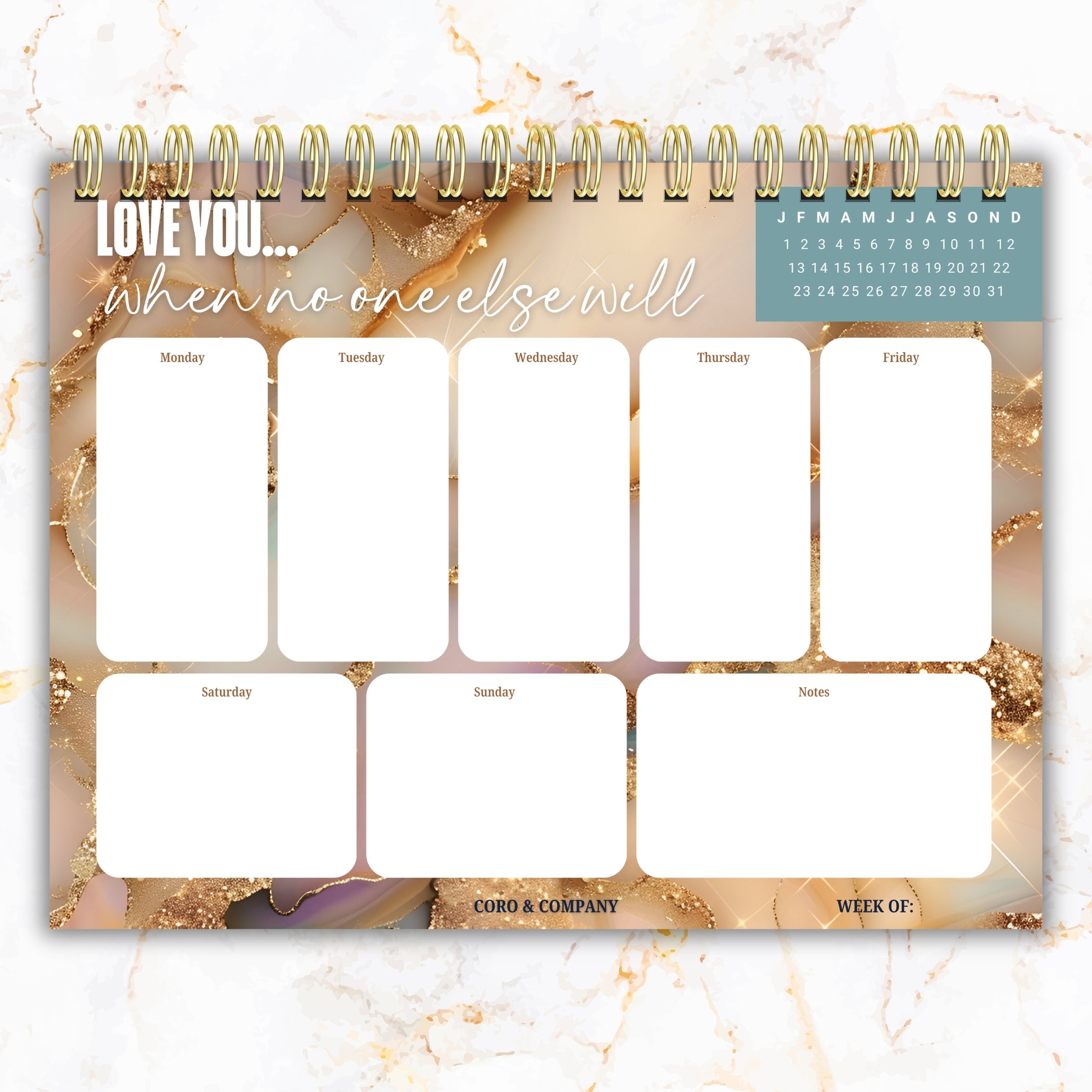 Weekly Desk Planner • 8.5 x 11" Weekly Planner