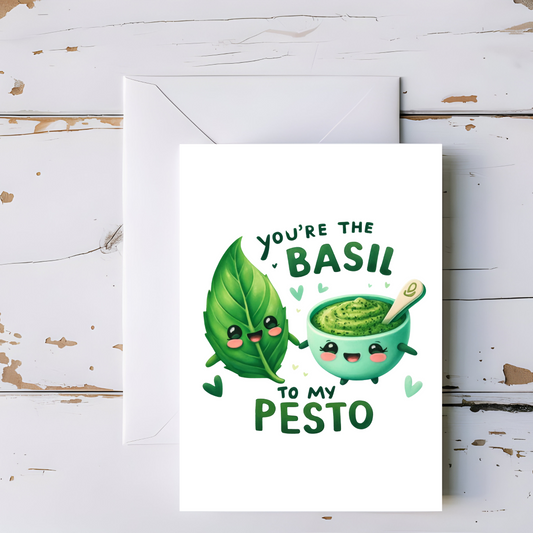 Basil and Pesto Greeting Card