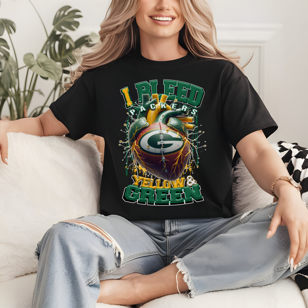 I Bleed Packers Tee • Unisex T-Shirt T-Shirt