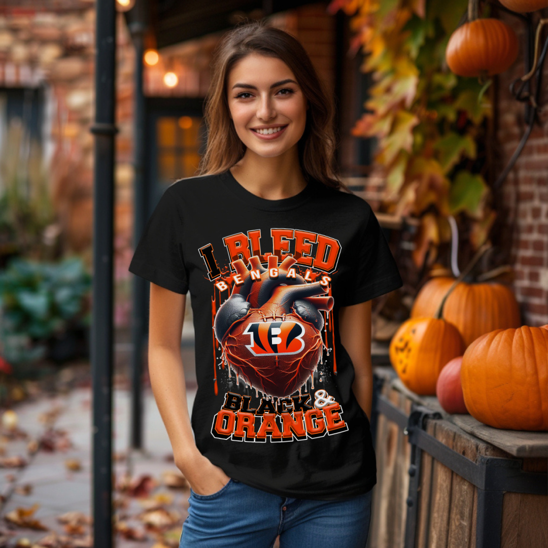 I Bleed Bengals Tee • Unisex T-Shirt T-Shirt