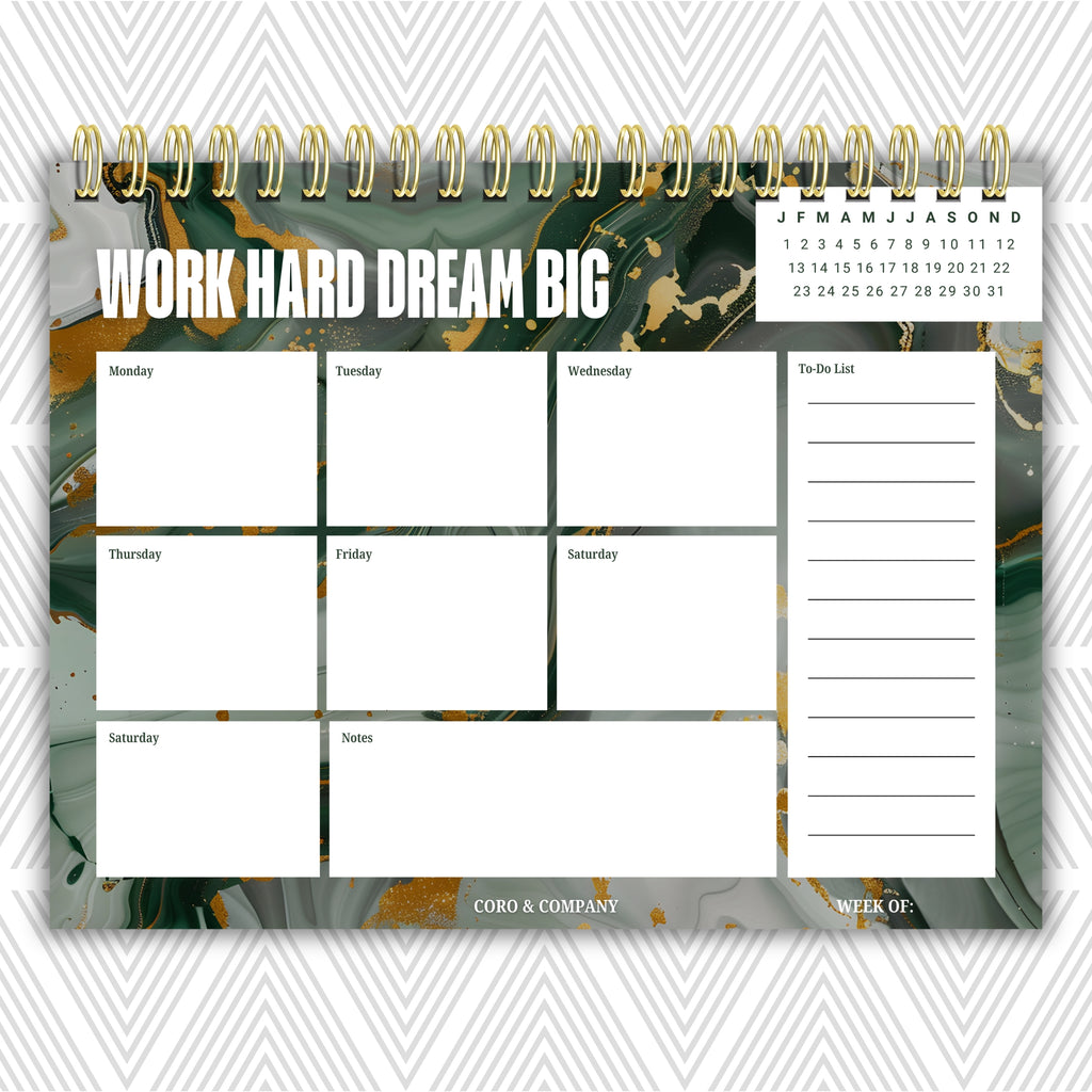 Weekly Desk Planner • 8.5 x 11" - CoRo & Company