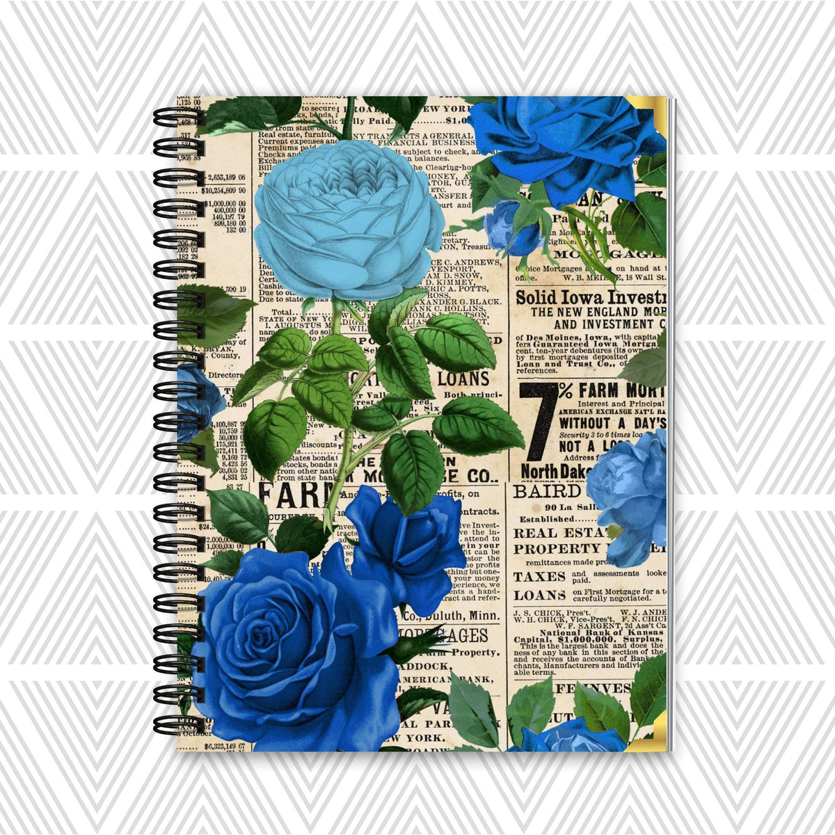 Royal Blueprint Notebook – 8×10" - CoRo & Company