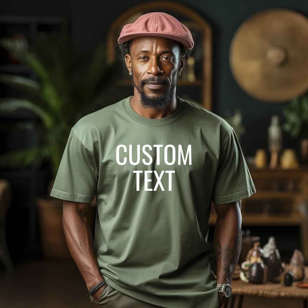 Custom Text Unisex Tee • Personalized Shirt • Crew Neck T-Shirt