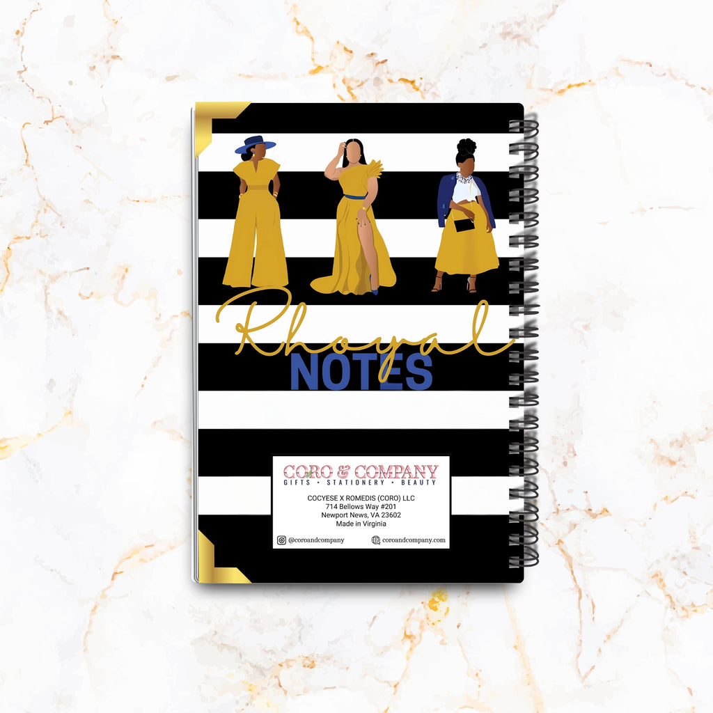 Rhoyal Notes Luxe Sorority Notebook Notebook