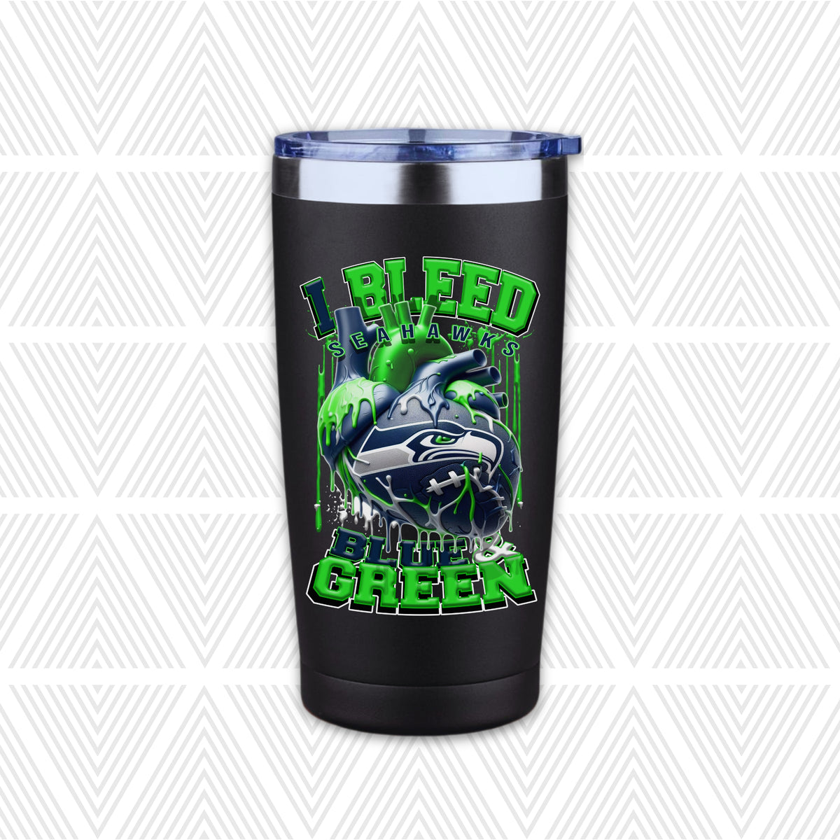 I Bleed Football Team 20oz Tumbler
