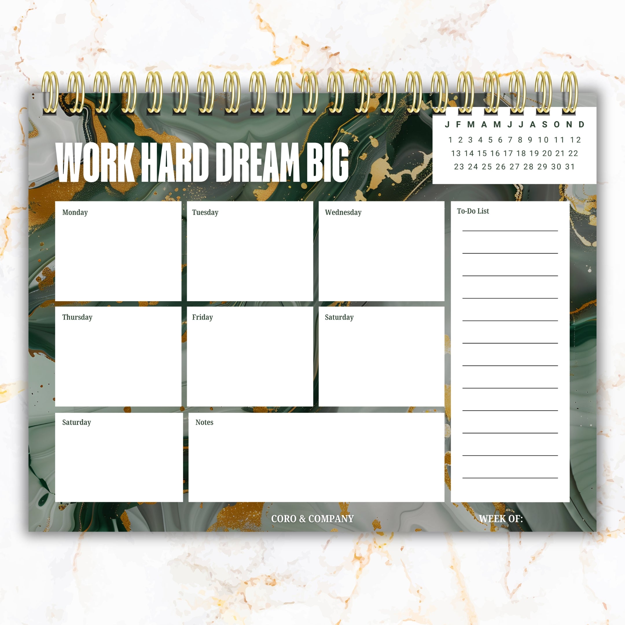 Weekly Desk Planner • 8.5 x 11" Weekly Planner