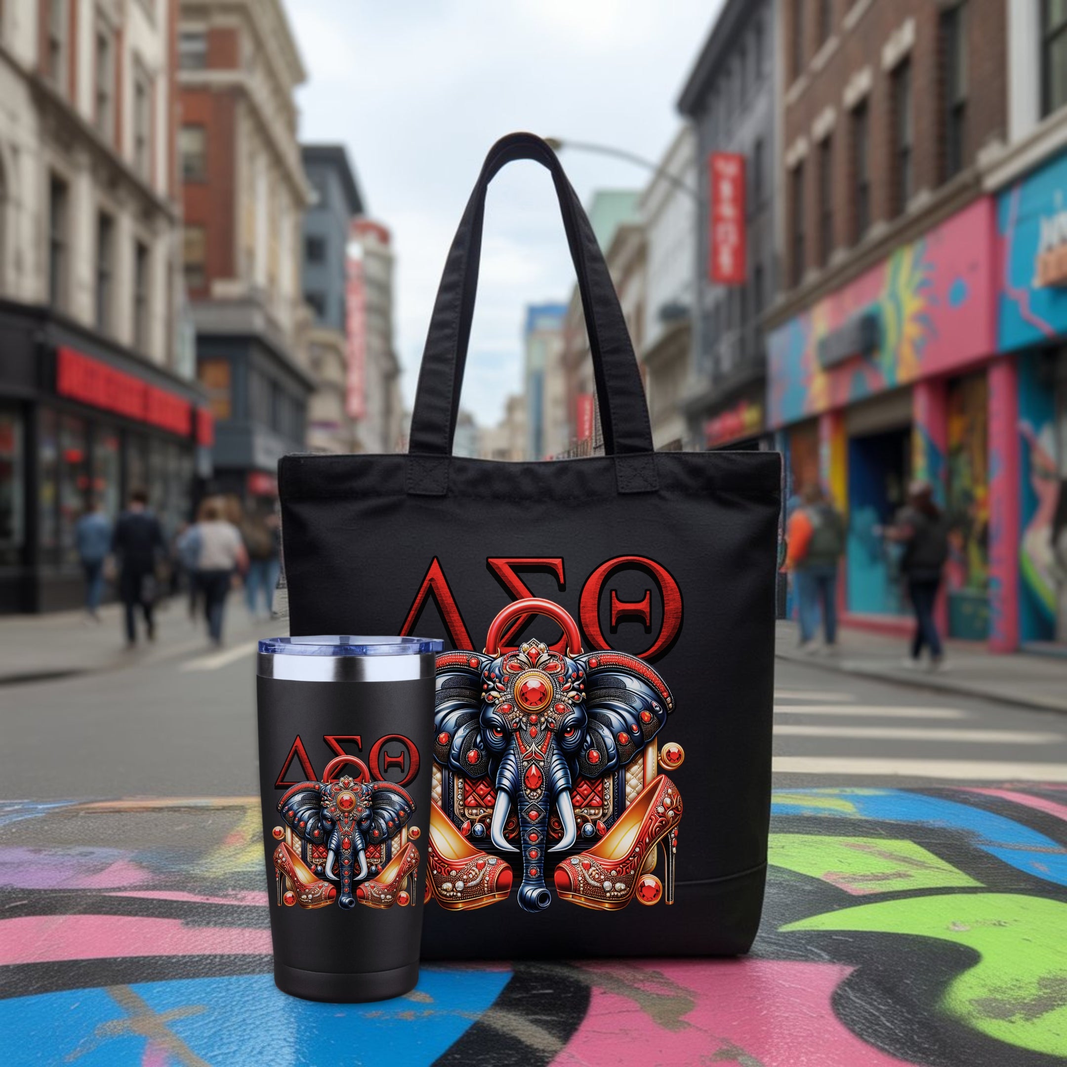 DST Crimson Royalty Luxury Tote Bag