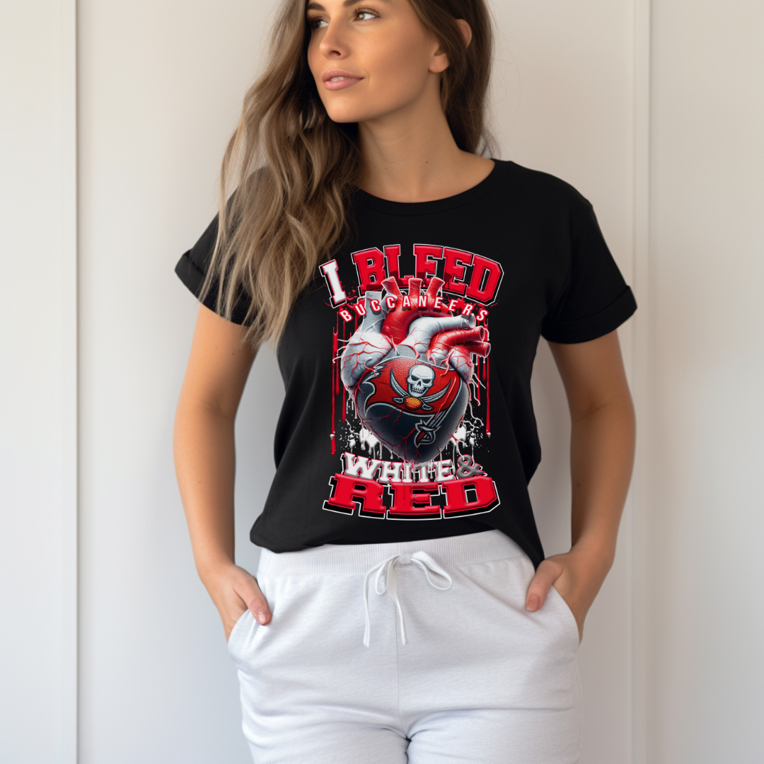 I Bleed Buccaneers Tee • Unisex T-Shirt T-Shirt