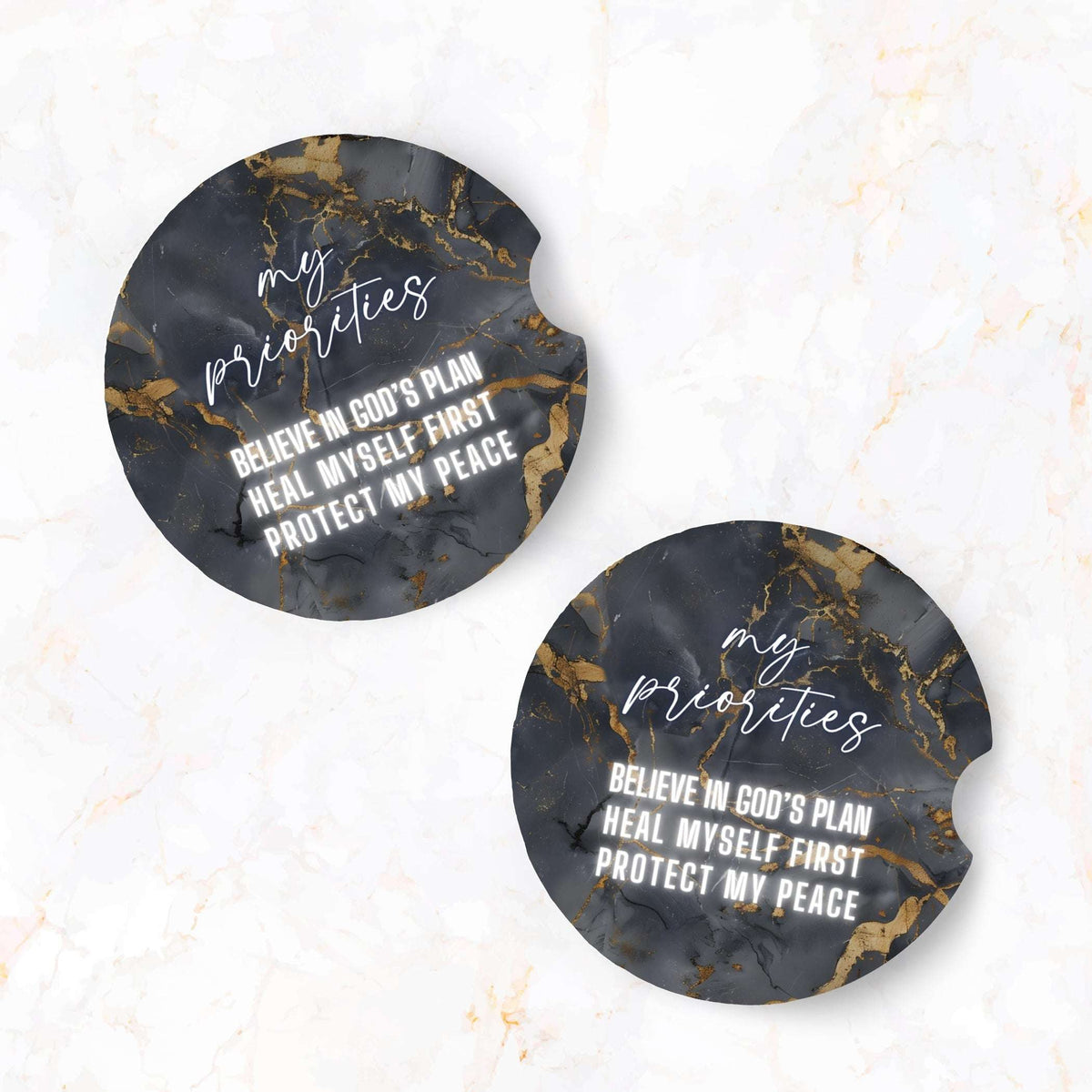 Car Coaster Set, Pack of 2 Car Coaster