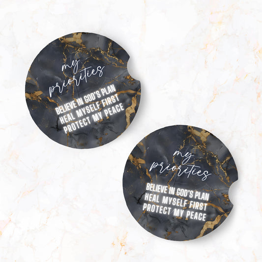 My Priorities Car Coaster Set (2-Pack)