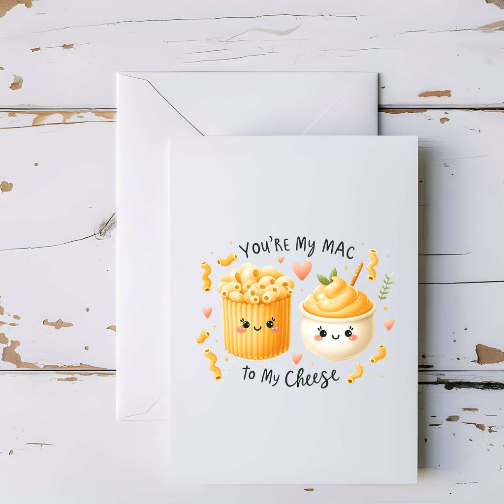 You’re My Mac to My Cheese Comfort Food Love Card - 5x7" - CoRo & Company