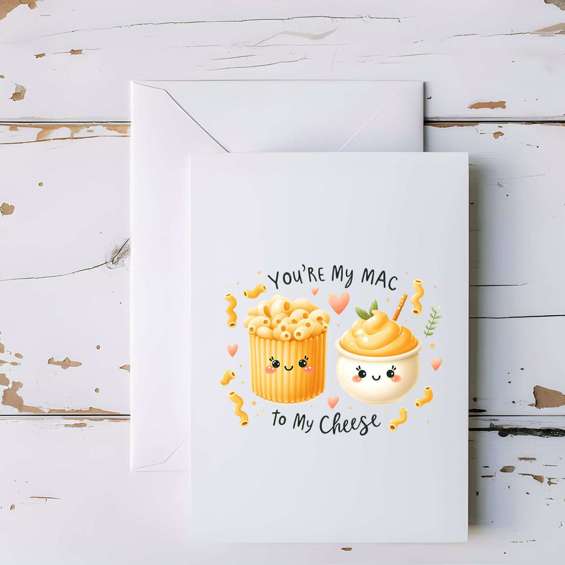 You’re My Mac to My Cheese Comfort Food Love Card - 5x7" - CoRo & Company