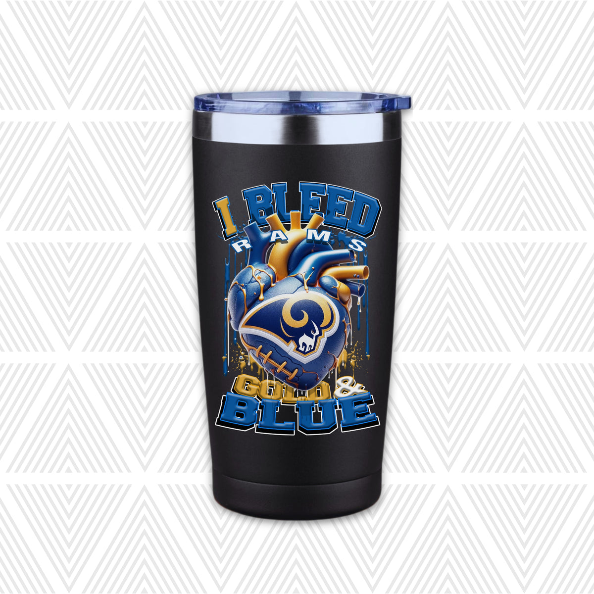 I Bleed Football Team 20oz Tumbler