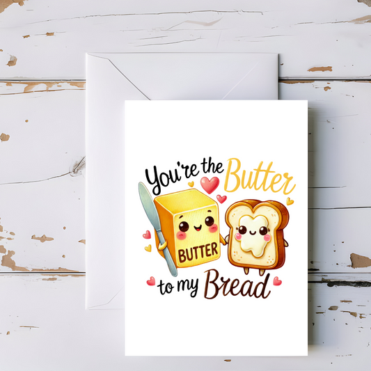 Butter and Bread Greeting Card