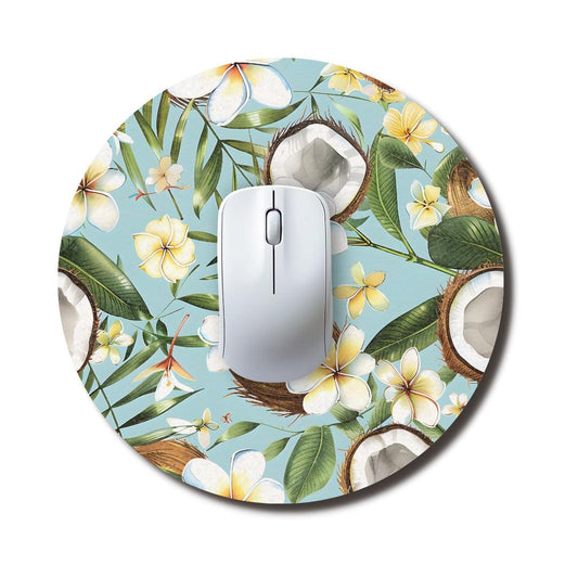 Coconut Island Round Mouse Pad