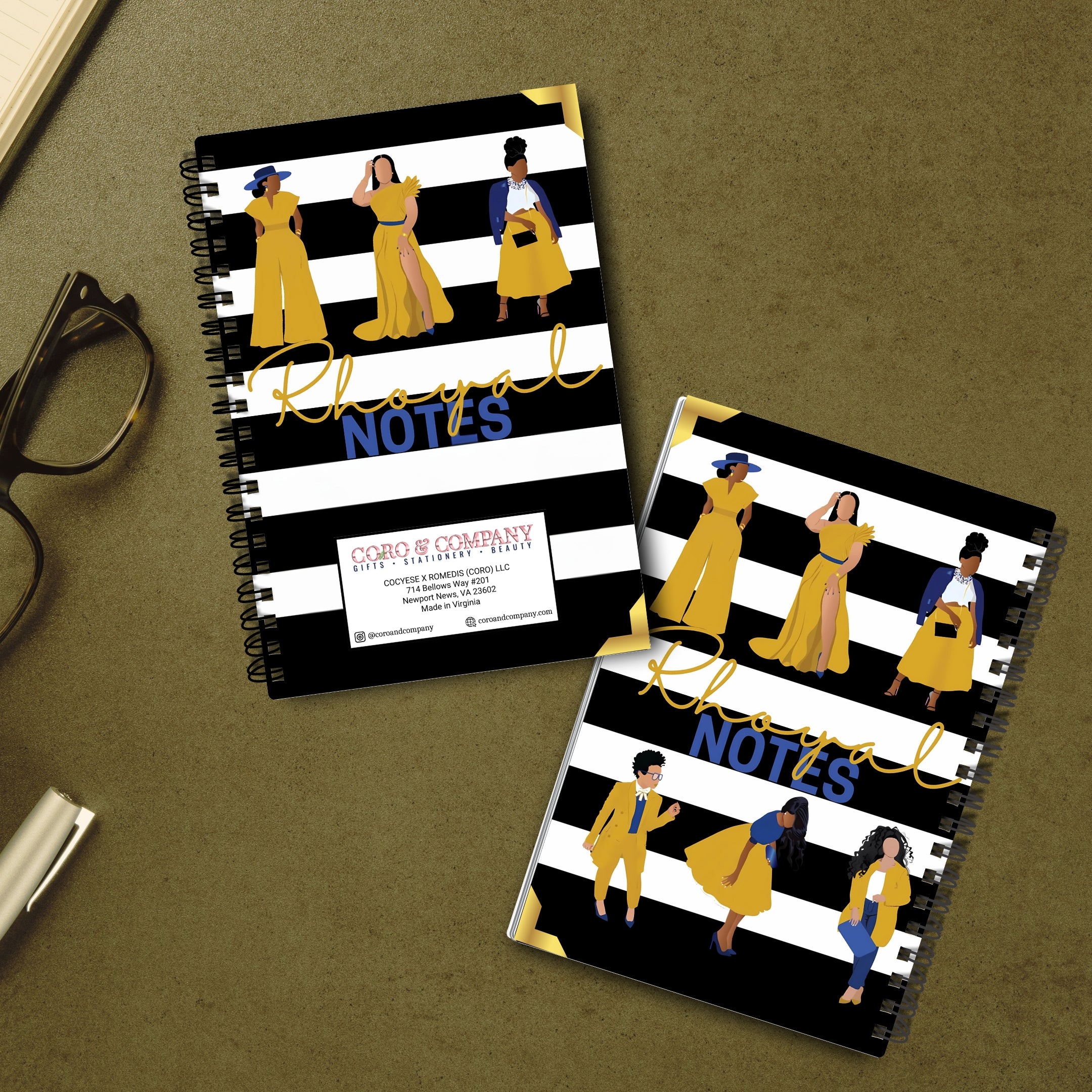 Rhoyal Notes Luxe Sorority Notebook Notebook