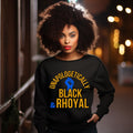 Unapologetically Black + Rhoyal Unisex Sweatshirt Black Sweater