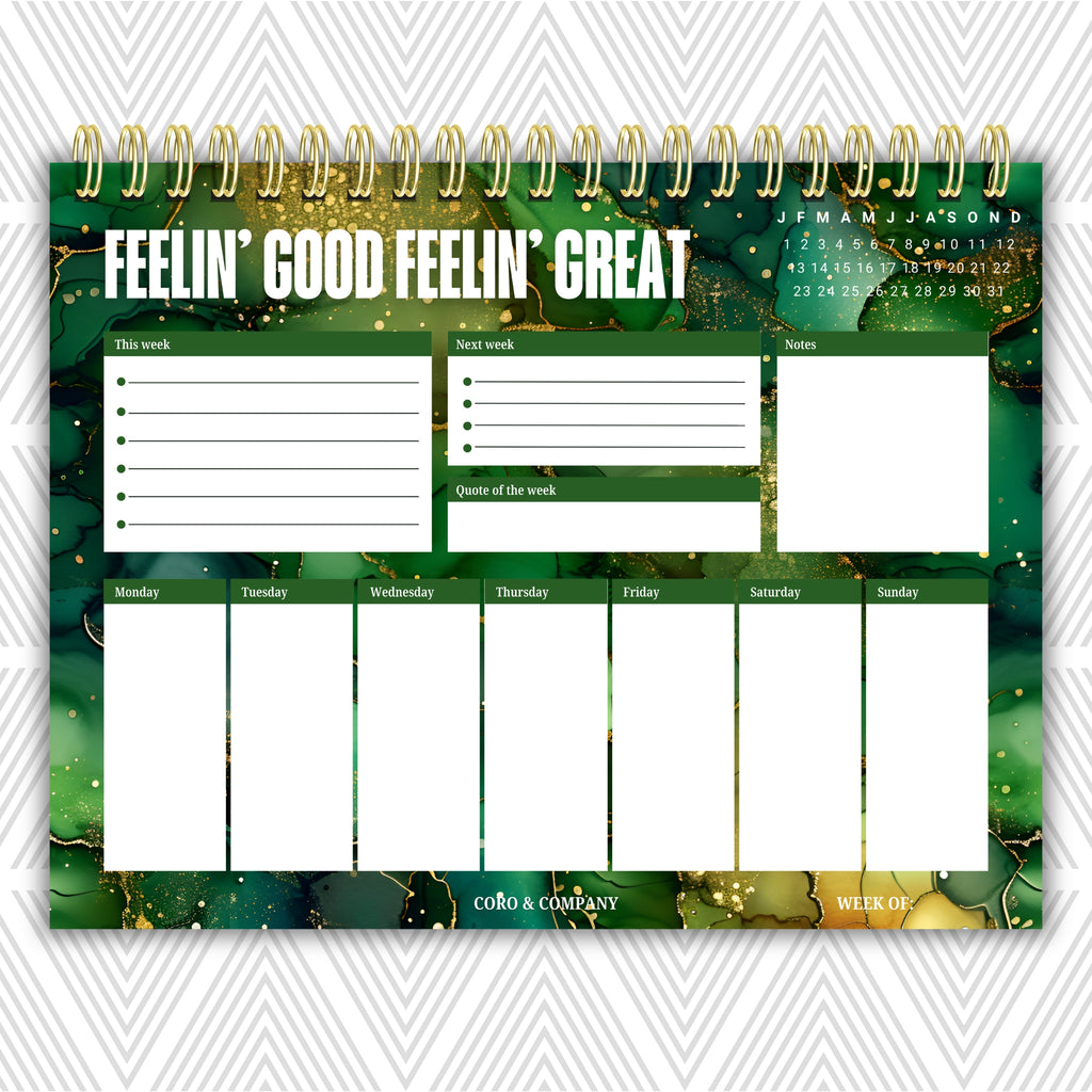 Weekly Desk Planner • 8.5 x 11" - CoRo & Company