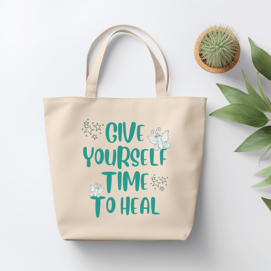 Give Yourself Time to Heal Tote Bag