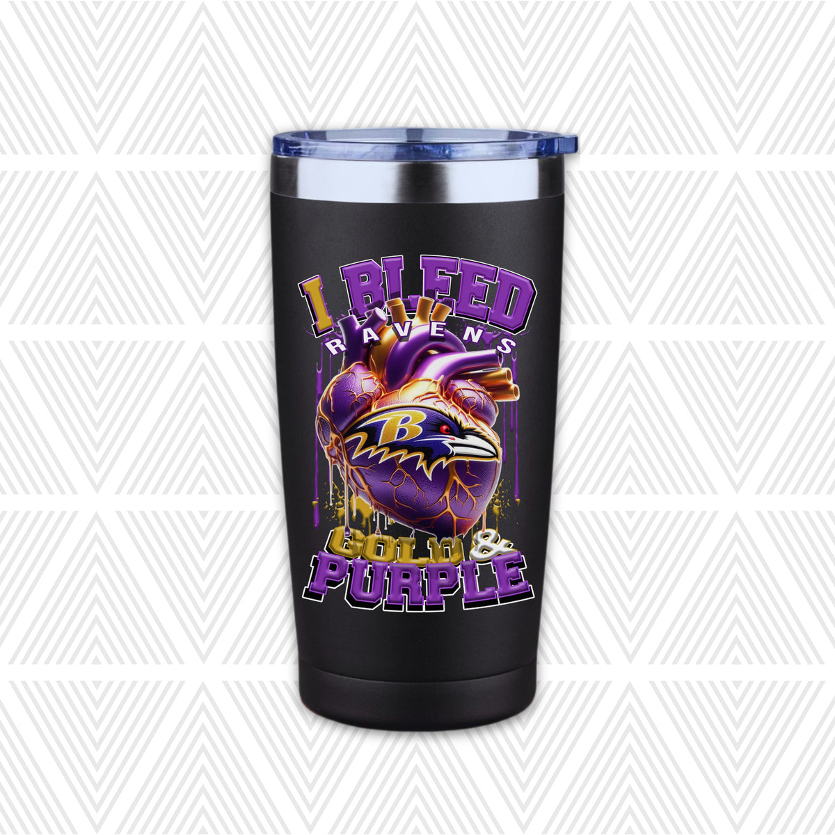 I Bleed Football Team 20oz Tumbler