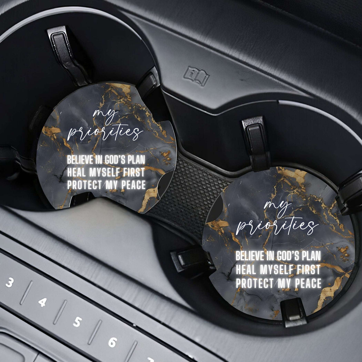 Car Coaster Set, Pack of 2 Car Coaster