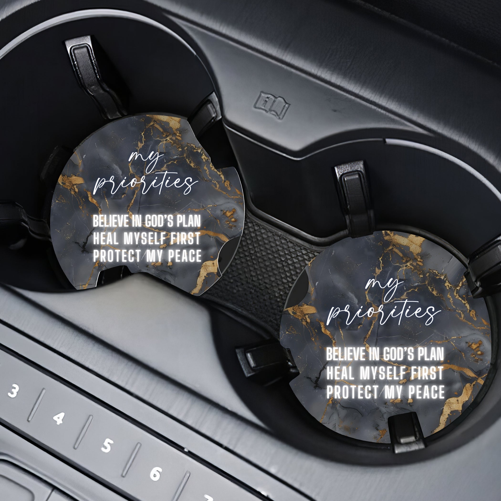 Car Coaster Set, Pack of 2 Car Coaster