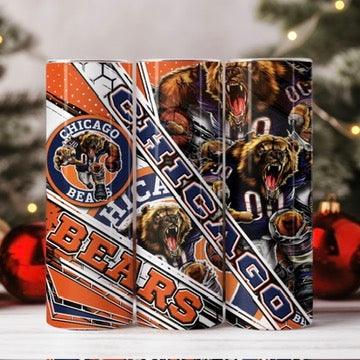 Chicago Bears Skinny Tumbler • 20 oz Stainless Steel • Drinkware