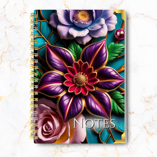 Rooted in Royalty – Regal Floral Luxe Notebook