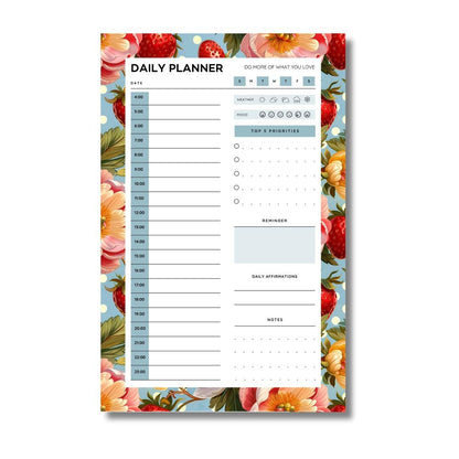 Strawberry Bush Desktop Daily Planner • 6 x 9"