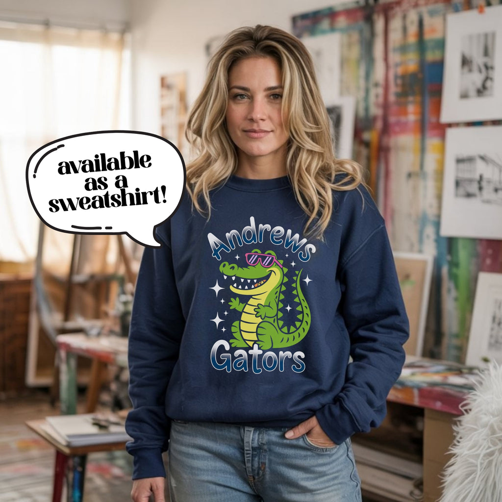 Personalized Andrews Gators Teacher Tee – Custom Back-to-School Spirit Shirt