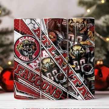 Atlanta Falcons Skinny Tumbler • 20 oz Stainless Steel • Drinkware Tumbler