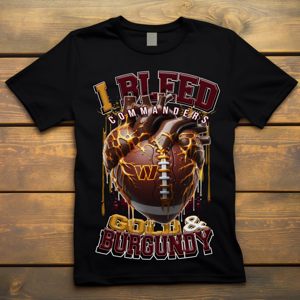 I Bleed Commanders Tee • Unisex T-Shirt T-Shirt