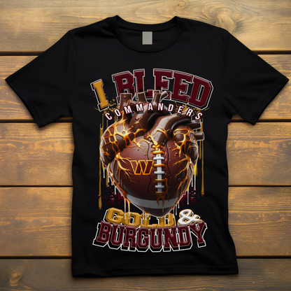 I Bleed Commanders Tee • Unisex T-Shirt