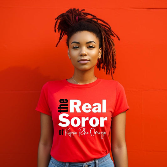 Deltas The Real Soror Tee • Crew Neck • Unisex Shirt