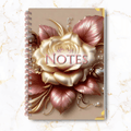 Pearl Petals – Vintage Rose Gold Notebook Journal