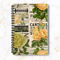 Lemon & Lace – Vintage Newspaper Notebook Journal