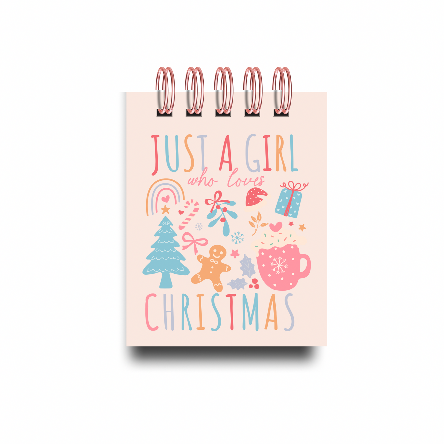 Just A Girl Who Loves Christmas Mini Jotter Notebook