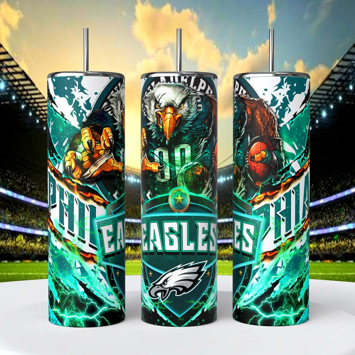 Philadelphia Eagles Skinny Tumbler • 20 oz Stainless Steel • Drinkware - CoRo & Company