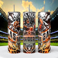Las Vegas Raiders Skinny Tumbler • 20 oz Stainless Steel • Drinkware - CoRo & Company