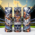Dallas Cowboys Skinny Tumbler • 20 oz Stainless Steel • Drinkware