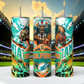 Miami Dolphins Skinny Tumbler • 20 oz Stainless Steel • Drinkware