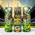 Green Bay Packers Skinny Tumbler • 20 oz Stainless Steel • Drinkware