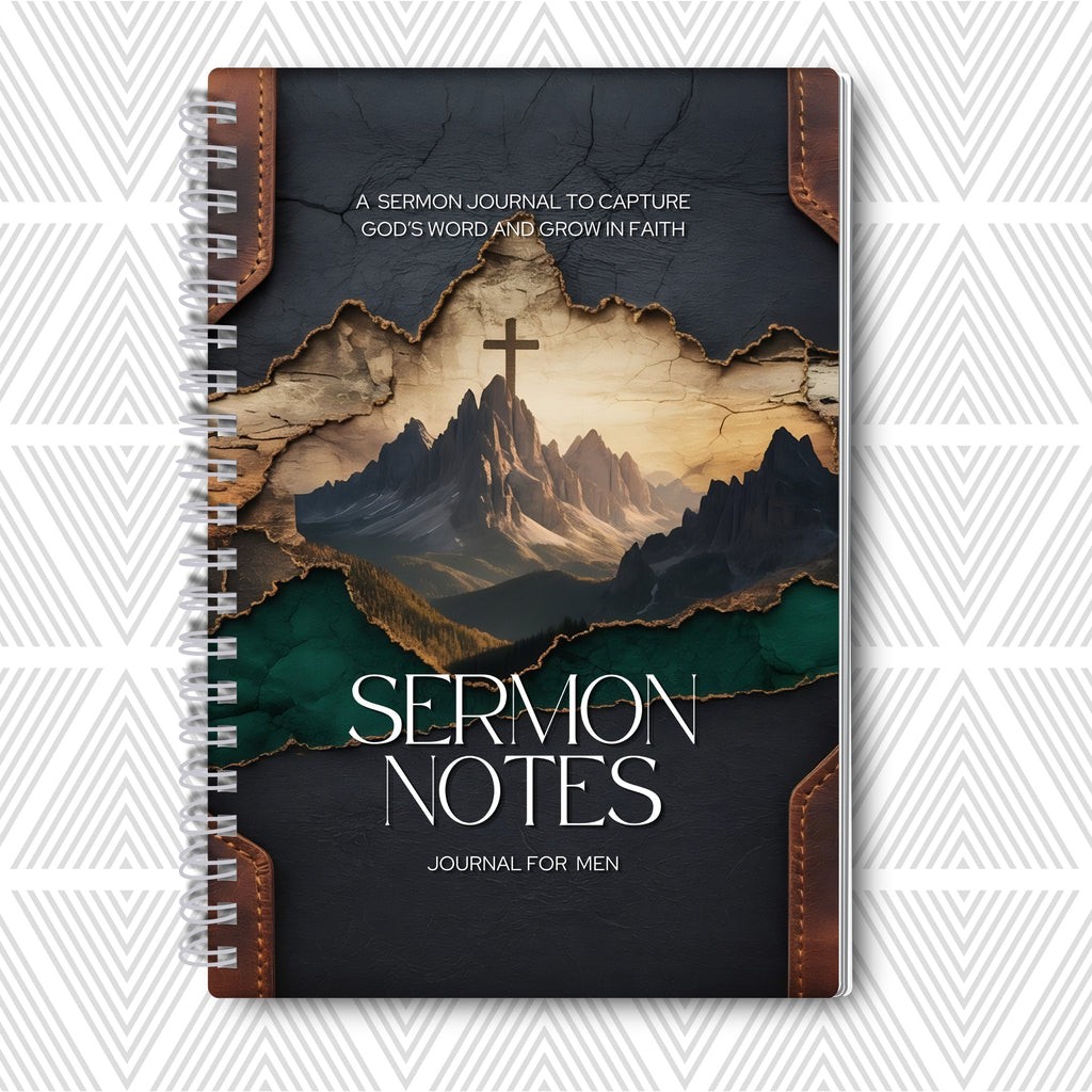 Anchored Notes Sermon Journal for Men | 6x9"