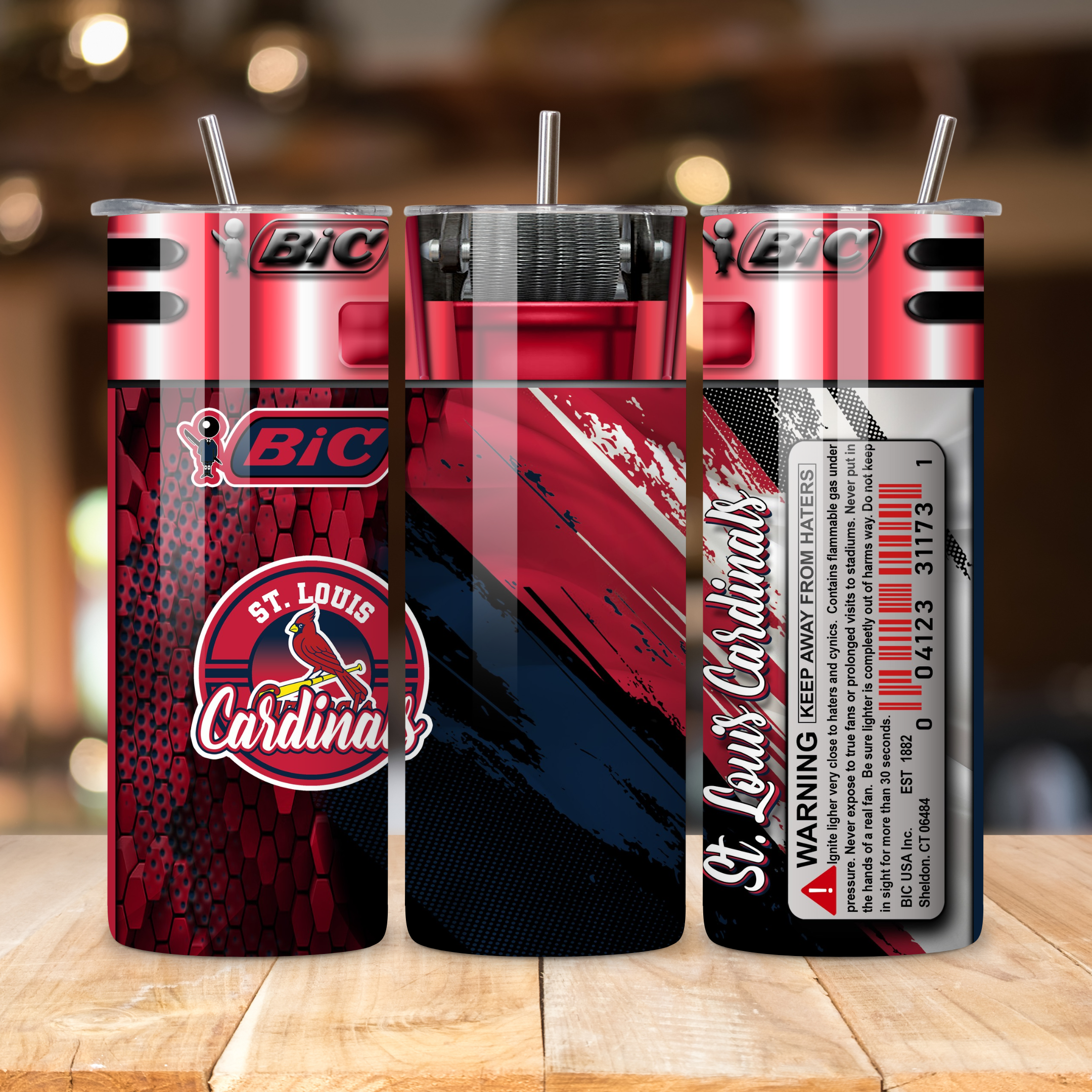 St. Louis Cardinals Skinny Tumbler 20 oz • Baseball Fan Gift Tumbler