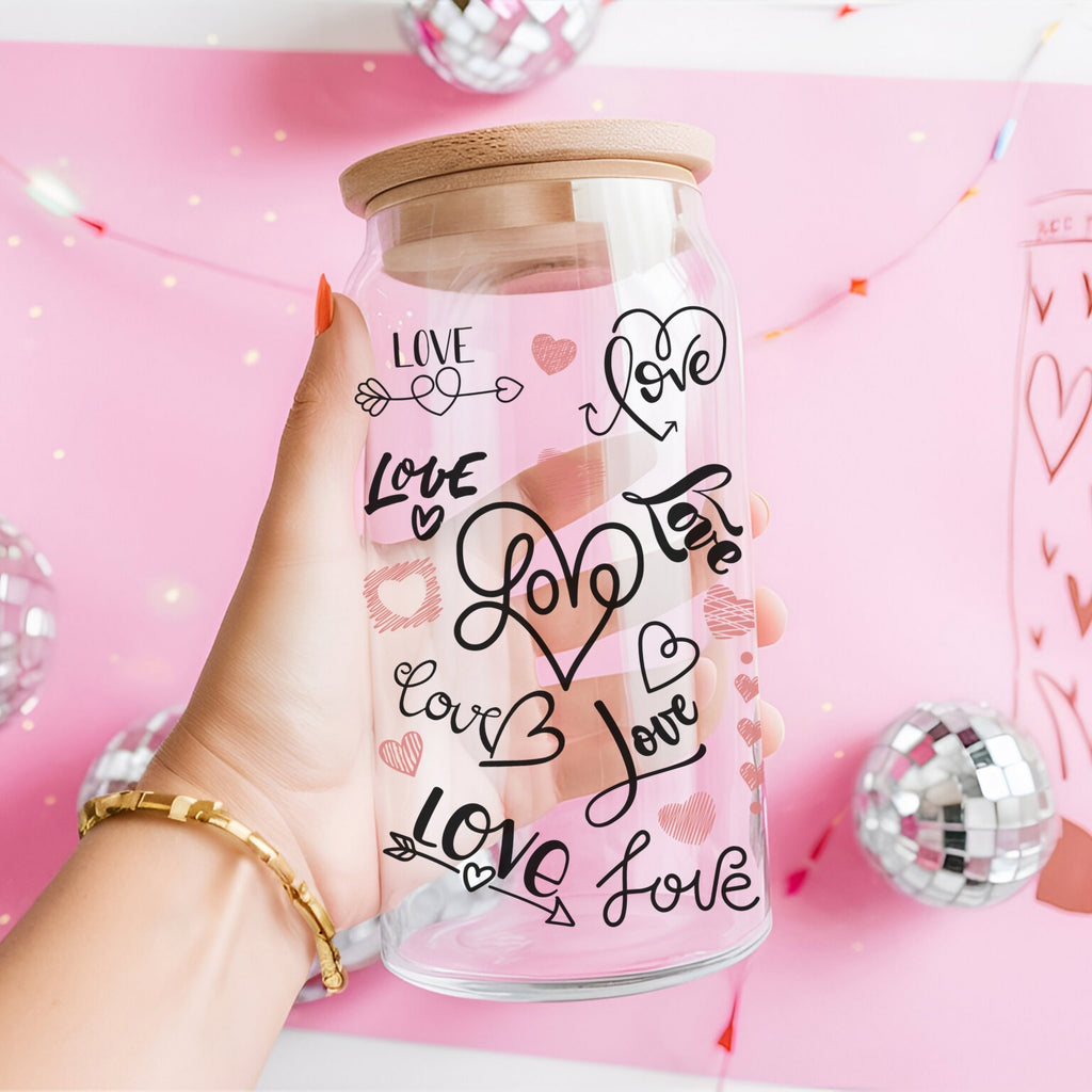 Love Notes Cup With Lid and Straw - CoRo & Company