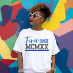 Finer Since MCMXX Unisex Sorority Tee • Crew Neck White T-Shirt