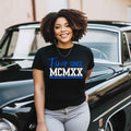 Finer Since MCMXX Unisex Sorority Tee • Crew Neck Black T-Shirt
