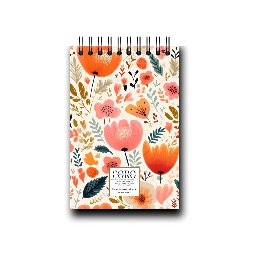 Floral Boho Desktop Daily Planner • 6 x 9"